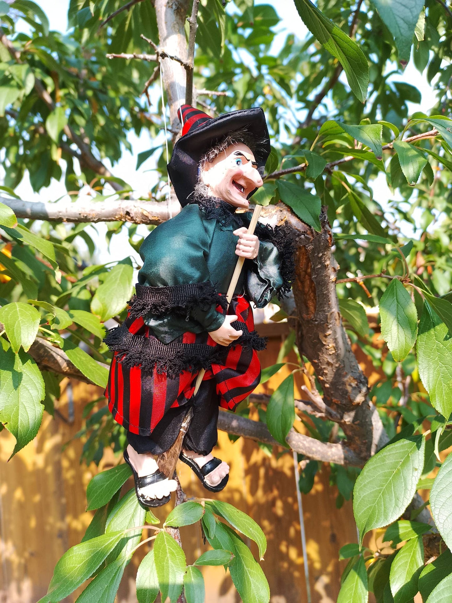 Decorative Kitchen Witch Farina green
