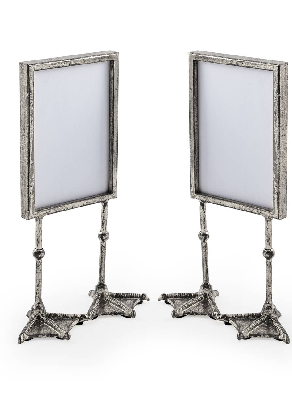One Antique Silver 5x7" Duck Feet Portrait Photo Frames