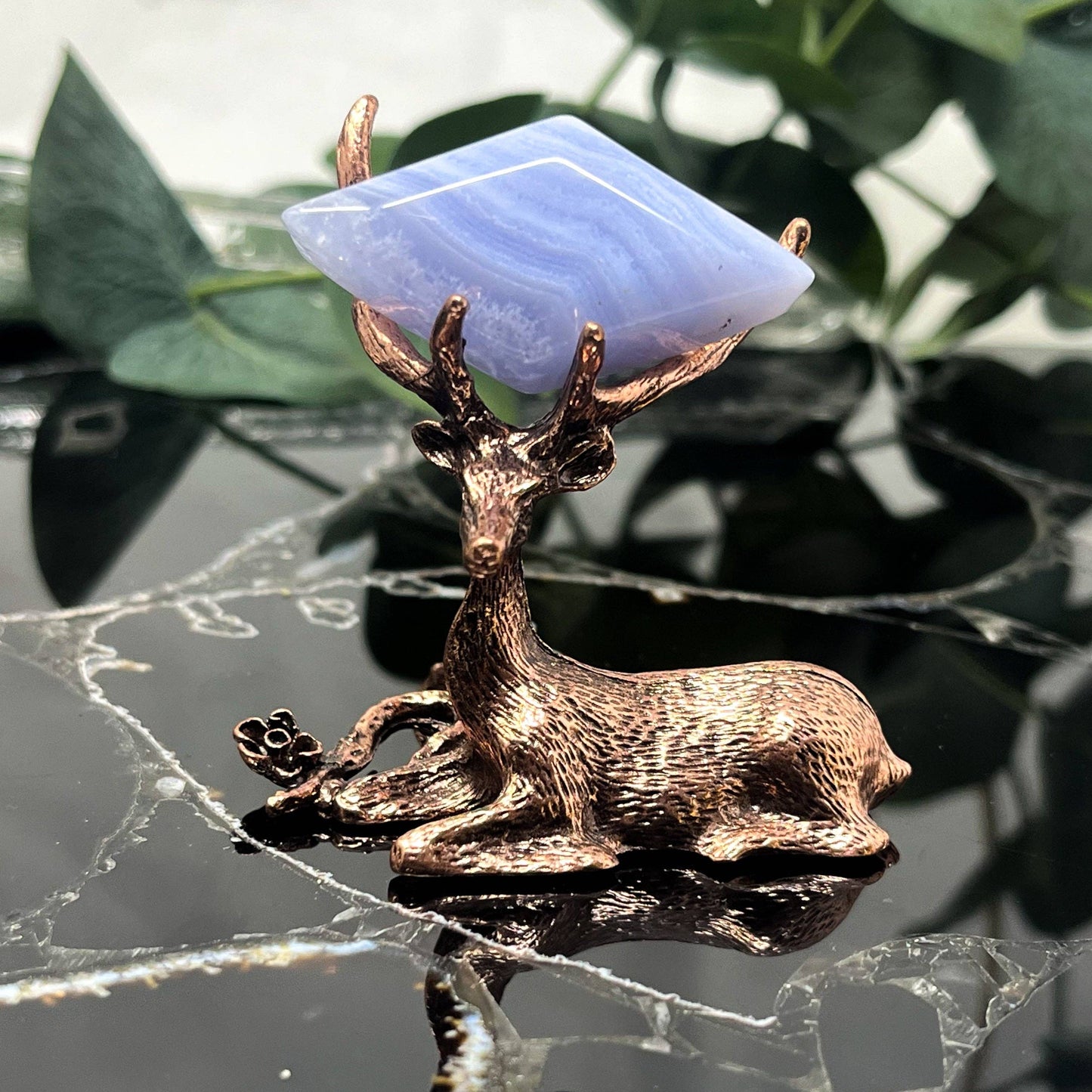 Rose Gold Stag Specimen Stand
