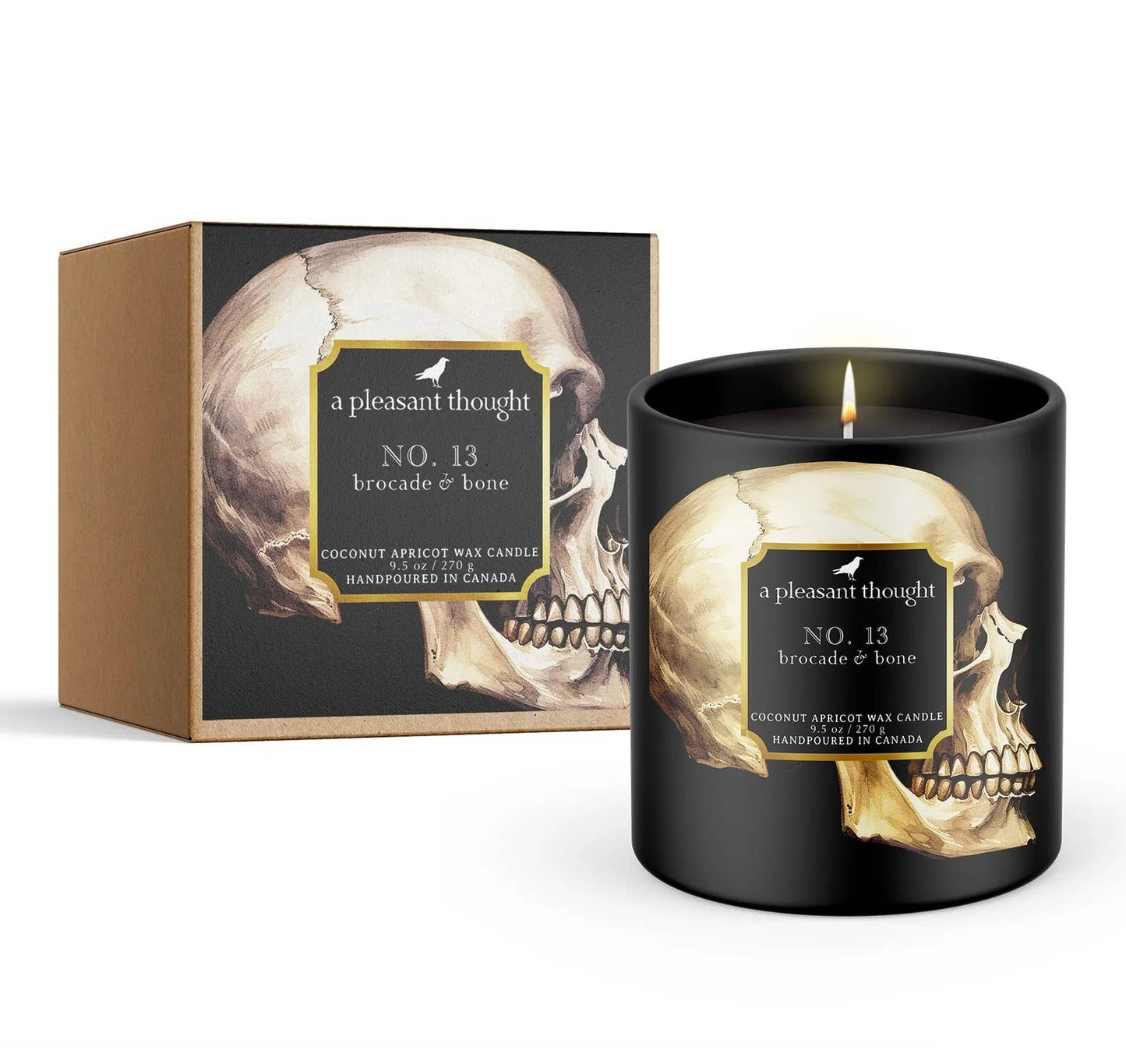NO. 13 | BROCADE & BONE | RAVEN CANDLE