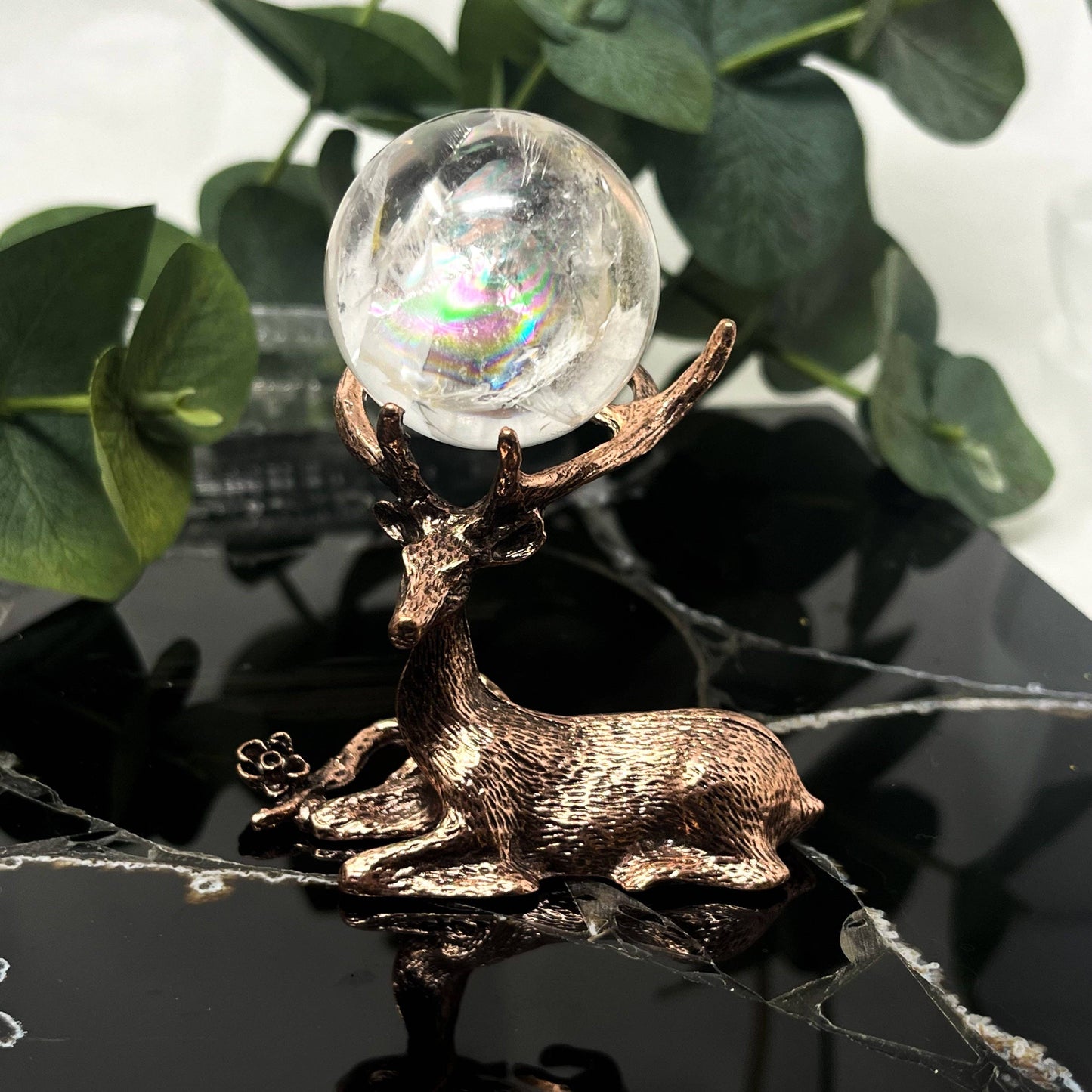 Rose Gold Stag Specimen Stand