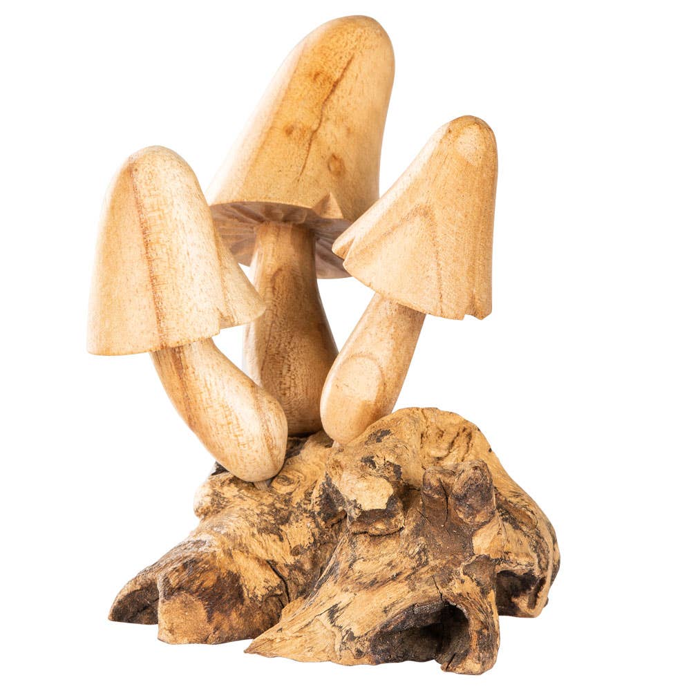 WOODEN 3 MUSHROOMS $39.99