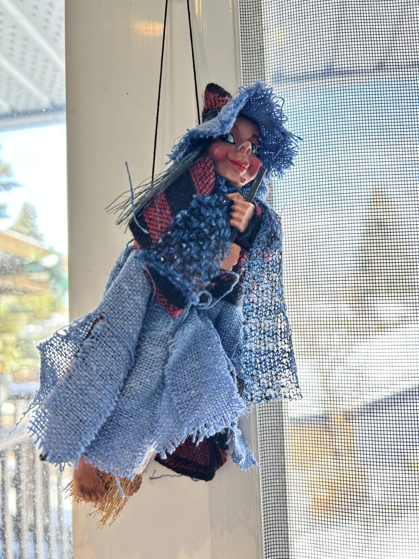 Decorative Kitchen Witch Philippa blue