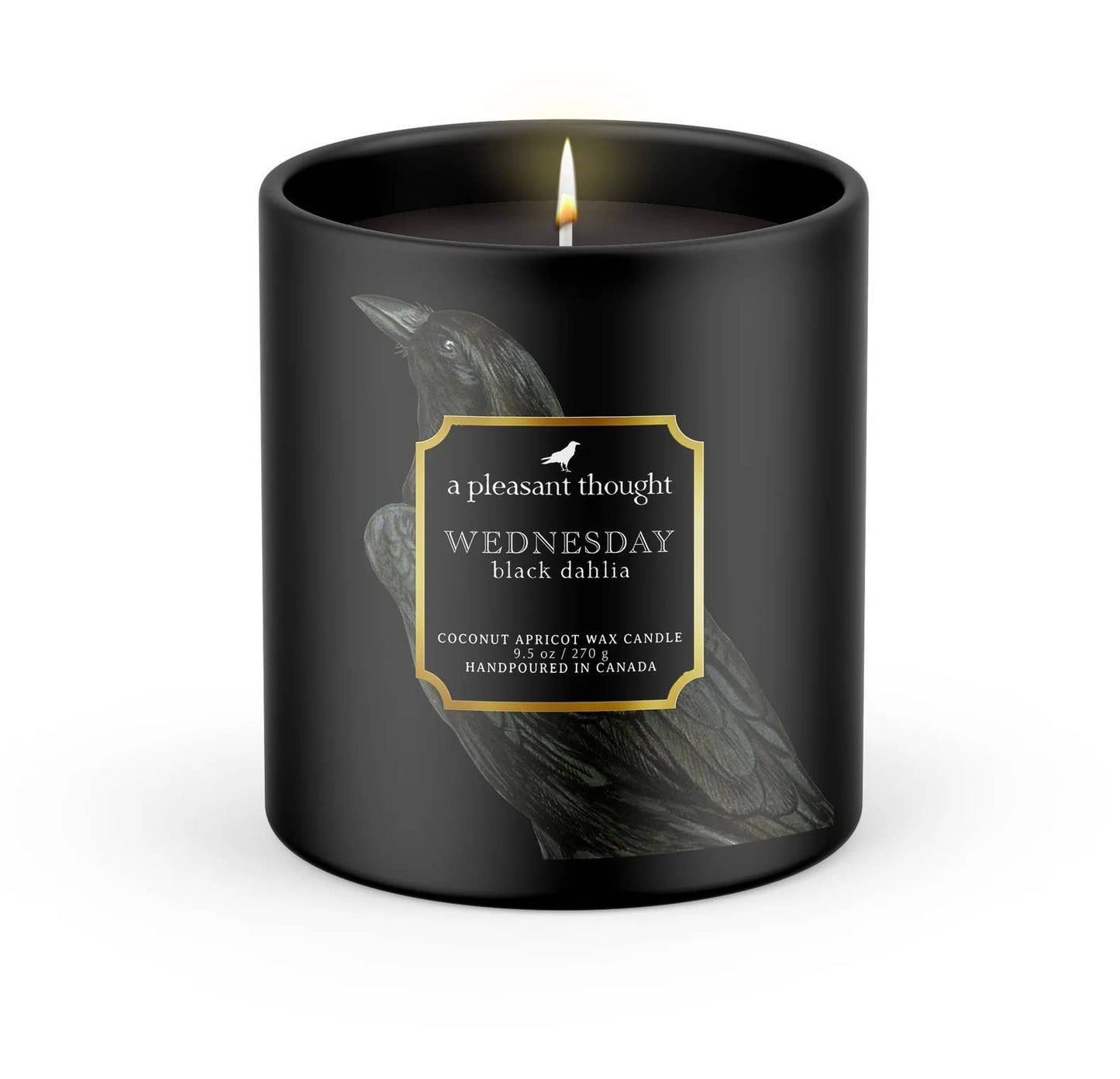 WEDNESDAY | BLACK DAHLIA | RAVEN CANDLE