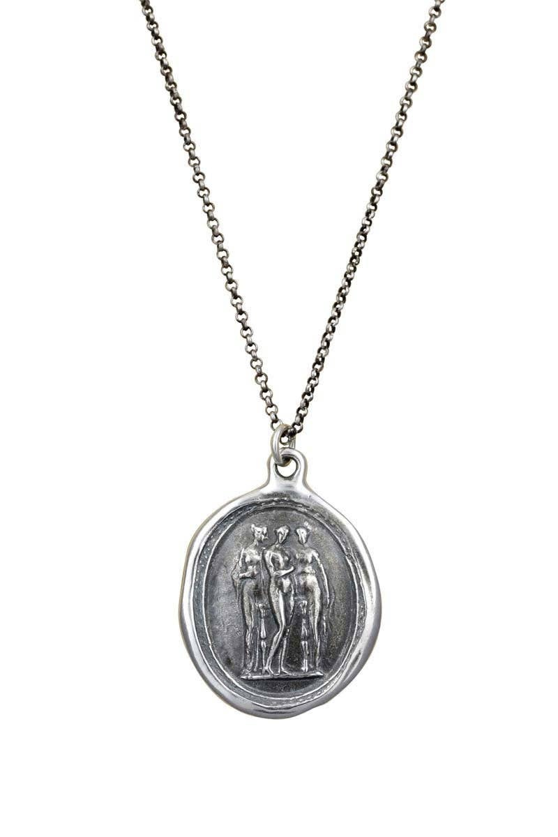 Gratiae The 3 Graces - Wax Seal Necklace
