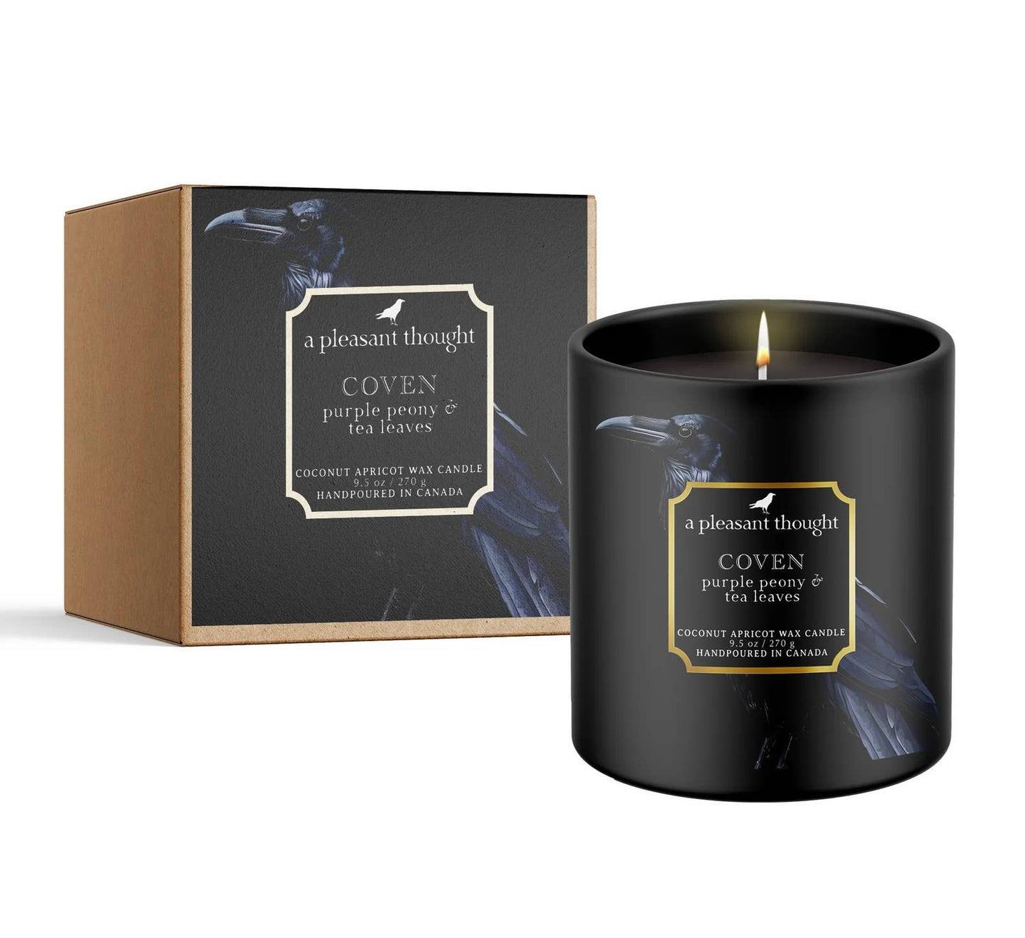 COVEN | PURPLE PEONY & TEA LEAVES | RAVEN CANDLE