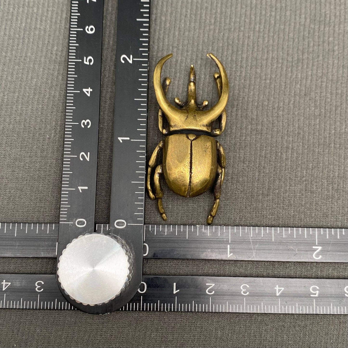 Brass Rhino Beetle Crafts Desktop Ornaments Decoration