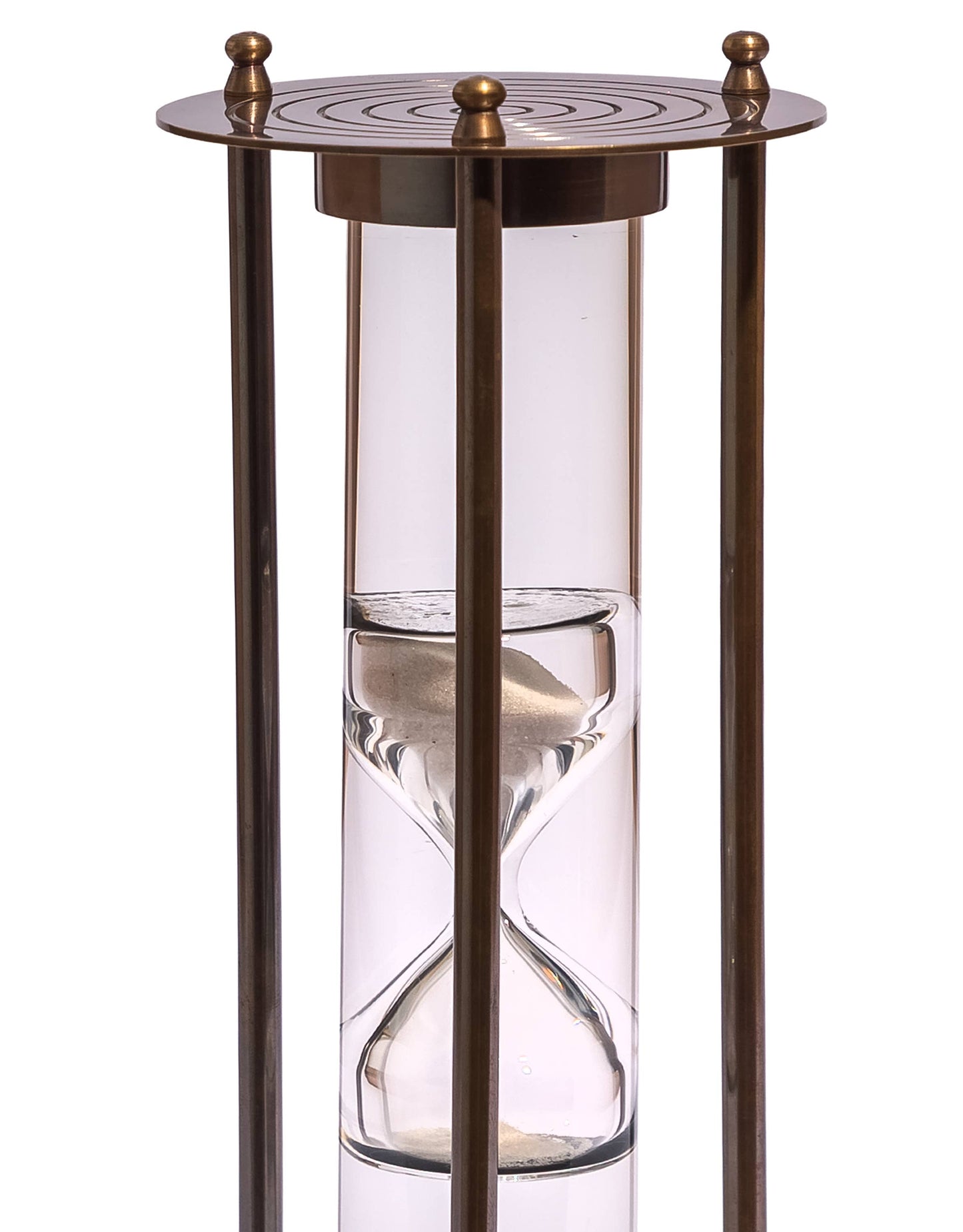 Large Antique Bronze Suspended Sand Timer