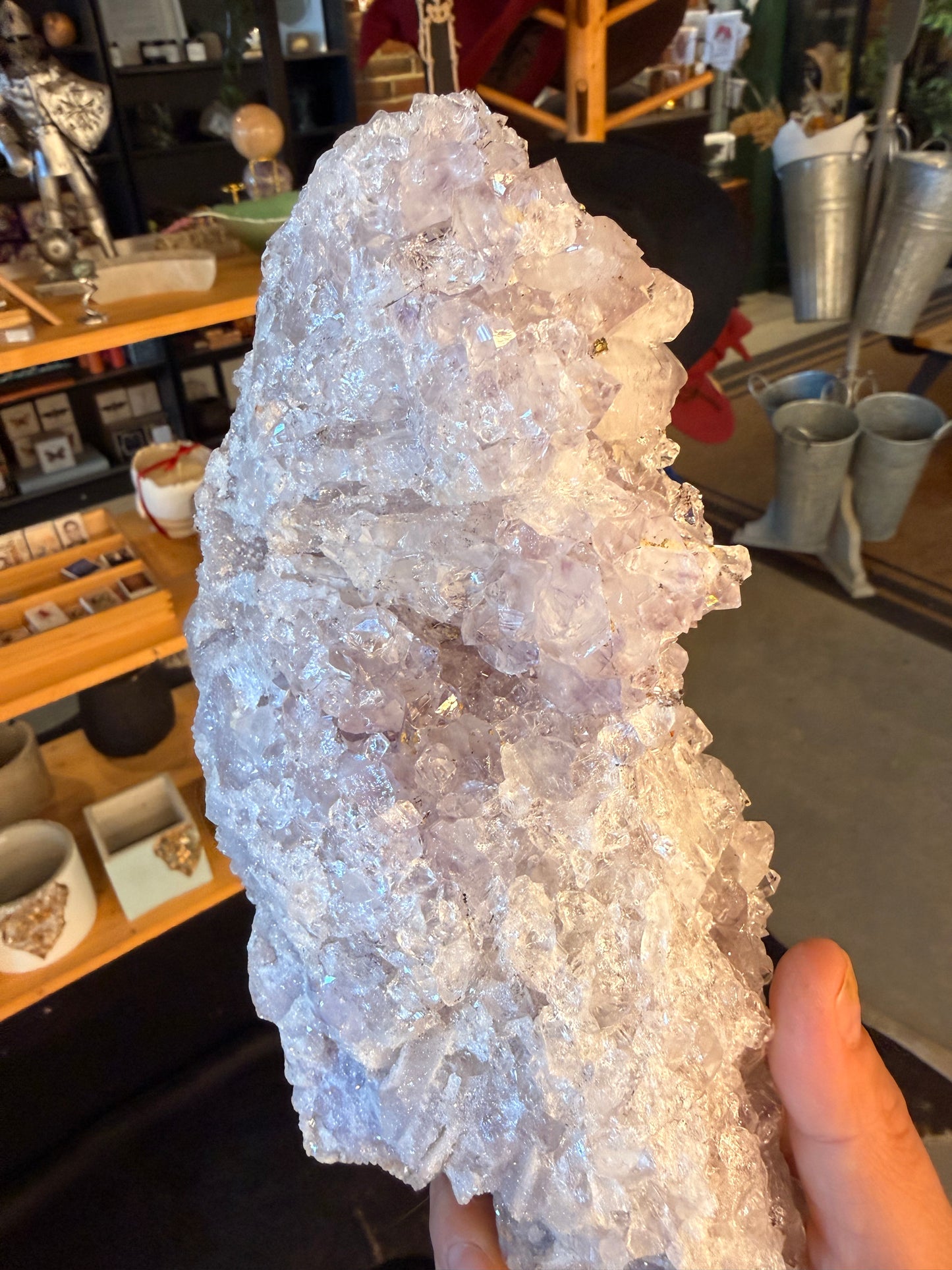 Amethyst on a stand