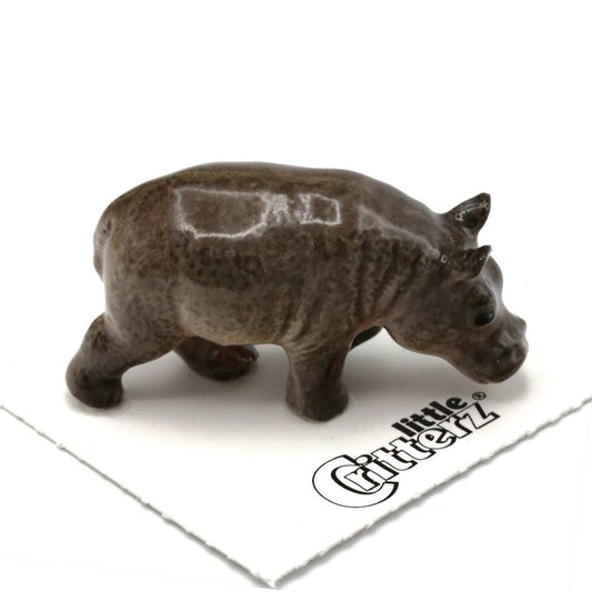 River Hippo Porcelain Miniature