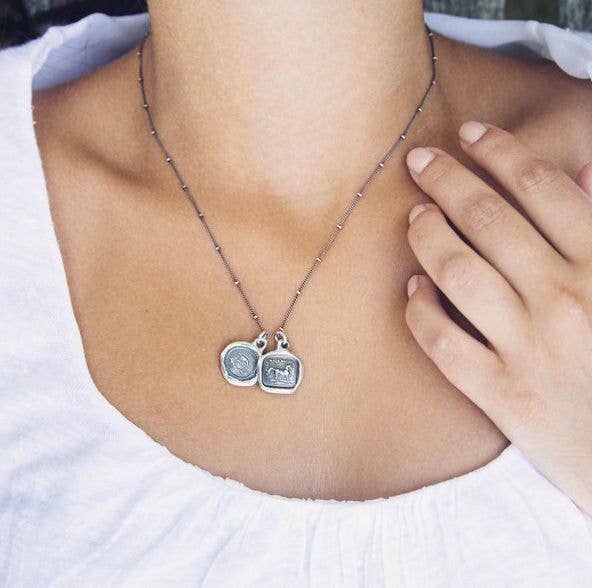 Forever Butterfly and Serpent - Wax Seal Necklace