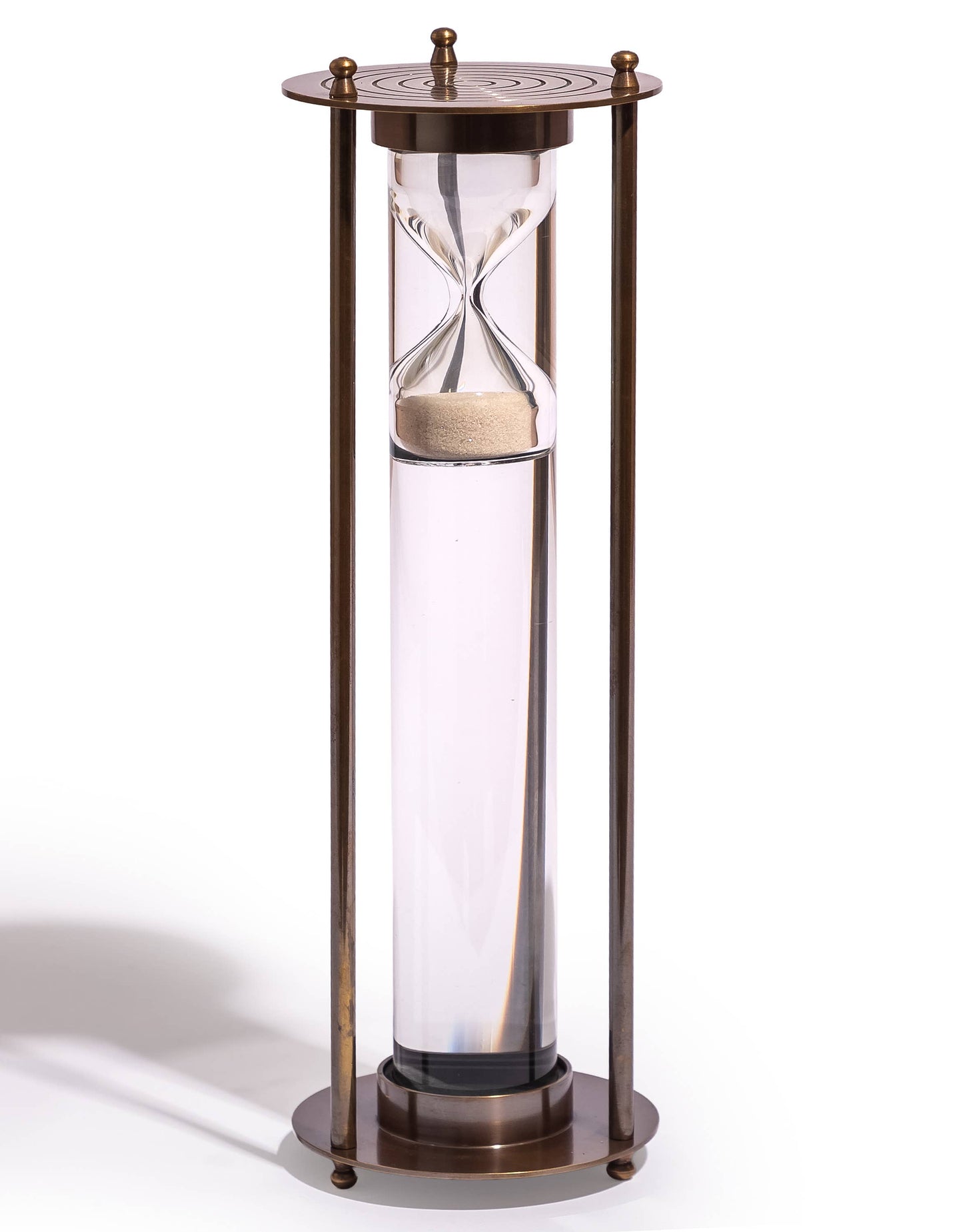 Large Antique Bronze Suspended Sand Timer