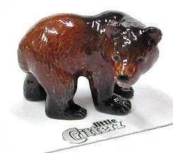 Yukon Grizzly Bear Cub Porcelain Miniature