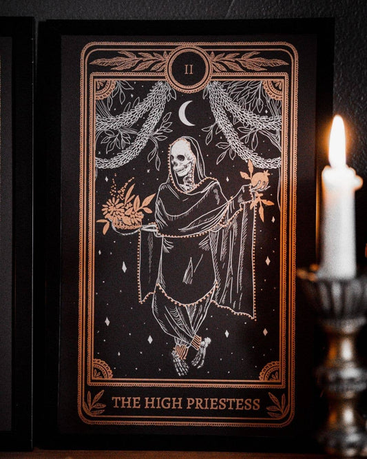 Marigold Tarot Print - The High Priestess
