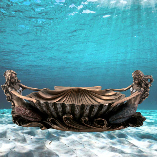 Double Mermaid Decorative Trinket Dish