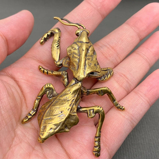 Brass Mantis King Crafts Desktop Ornaments Decoration