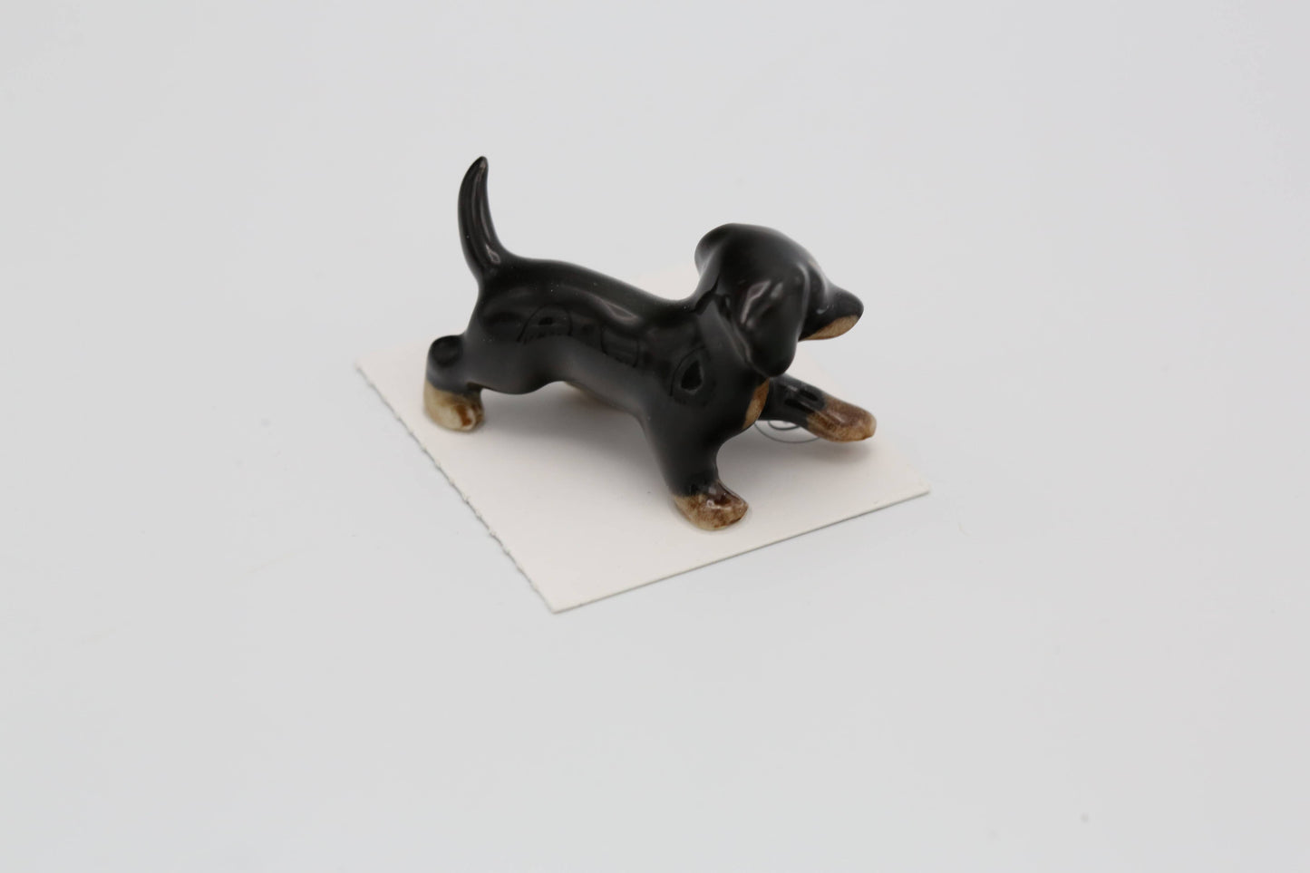 Caboose Dachshund Porcelain Miniature