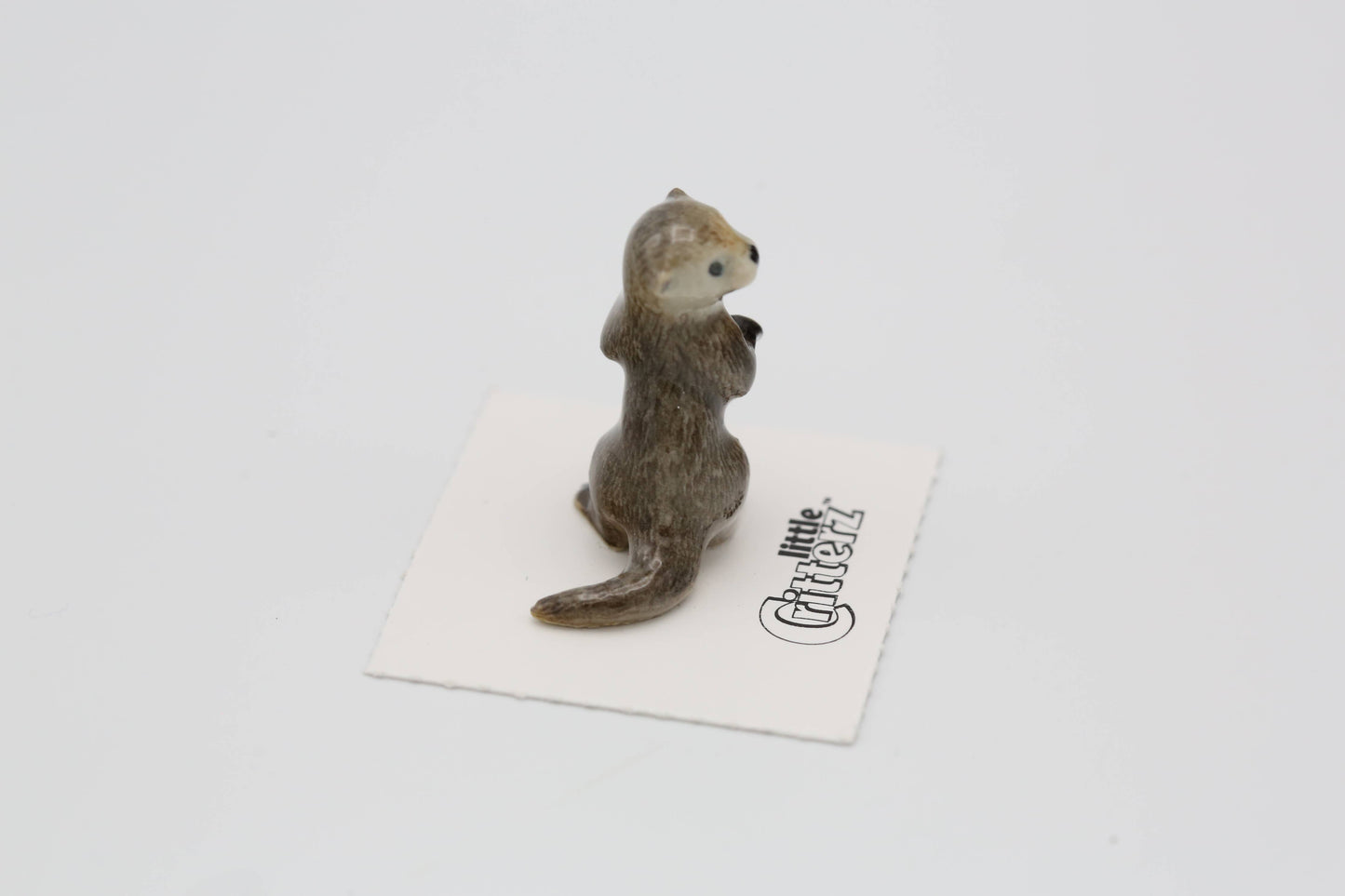 Nimble Asian Otter Porcelain Miniature