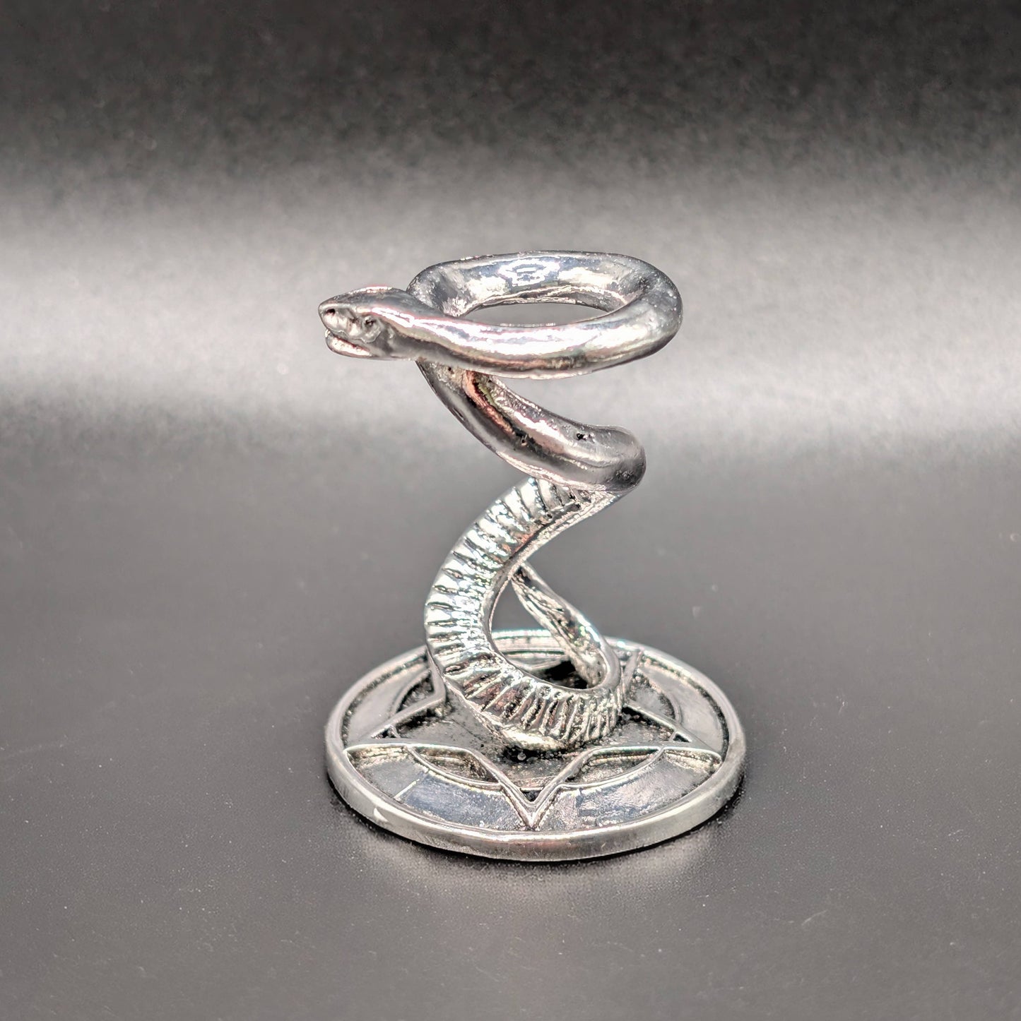 Astral Serpent Mini Sphere Stand - Silver OR Gold