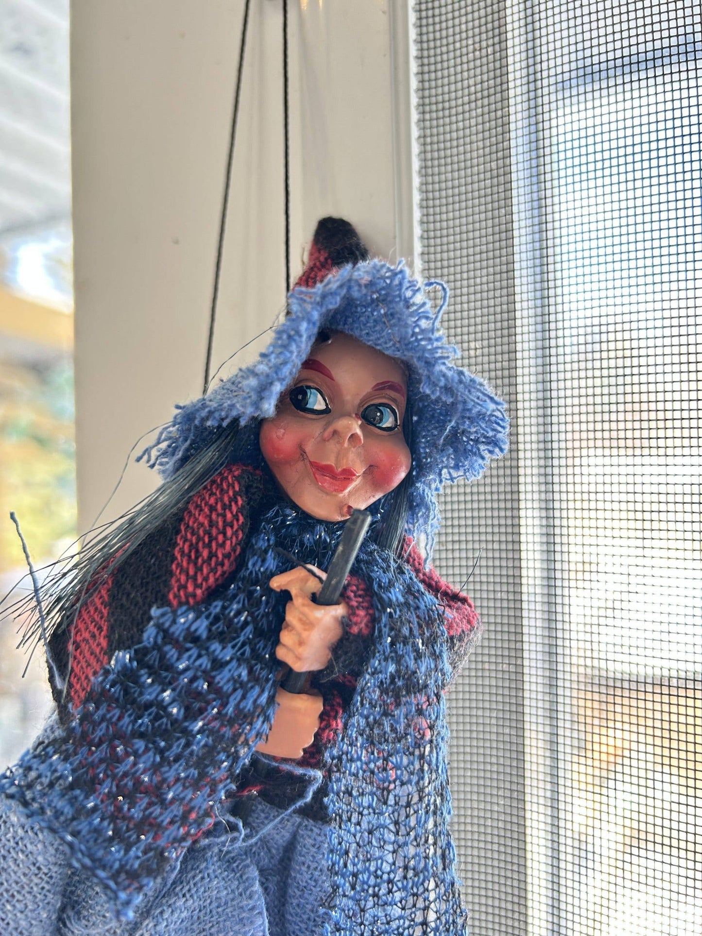Decorative Kitchen Witch Philippa blue