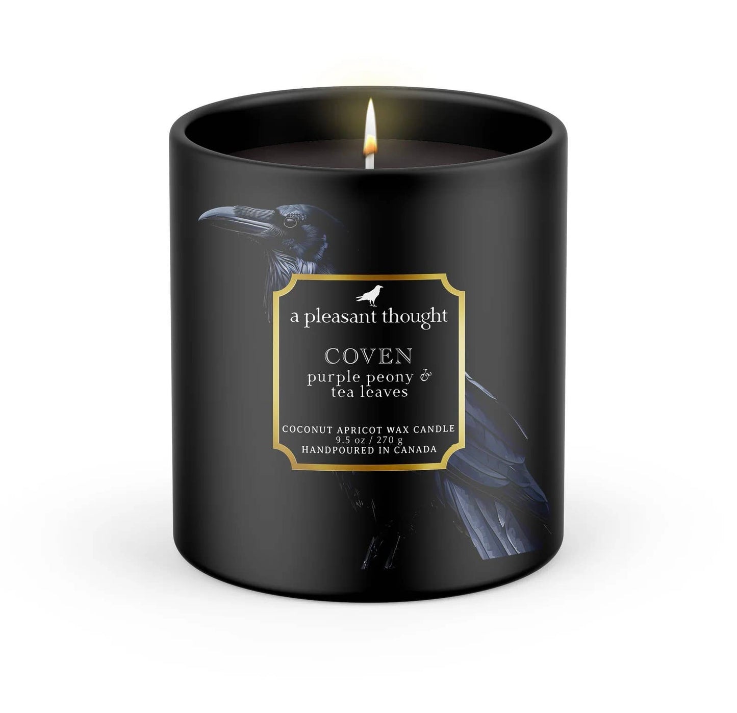 COVEN | PURPLE PEONY & TEA LEAVES | RAVEN CANDLE