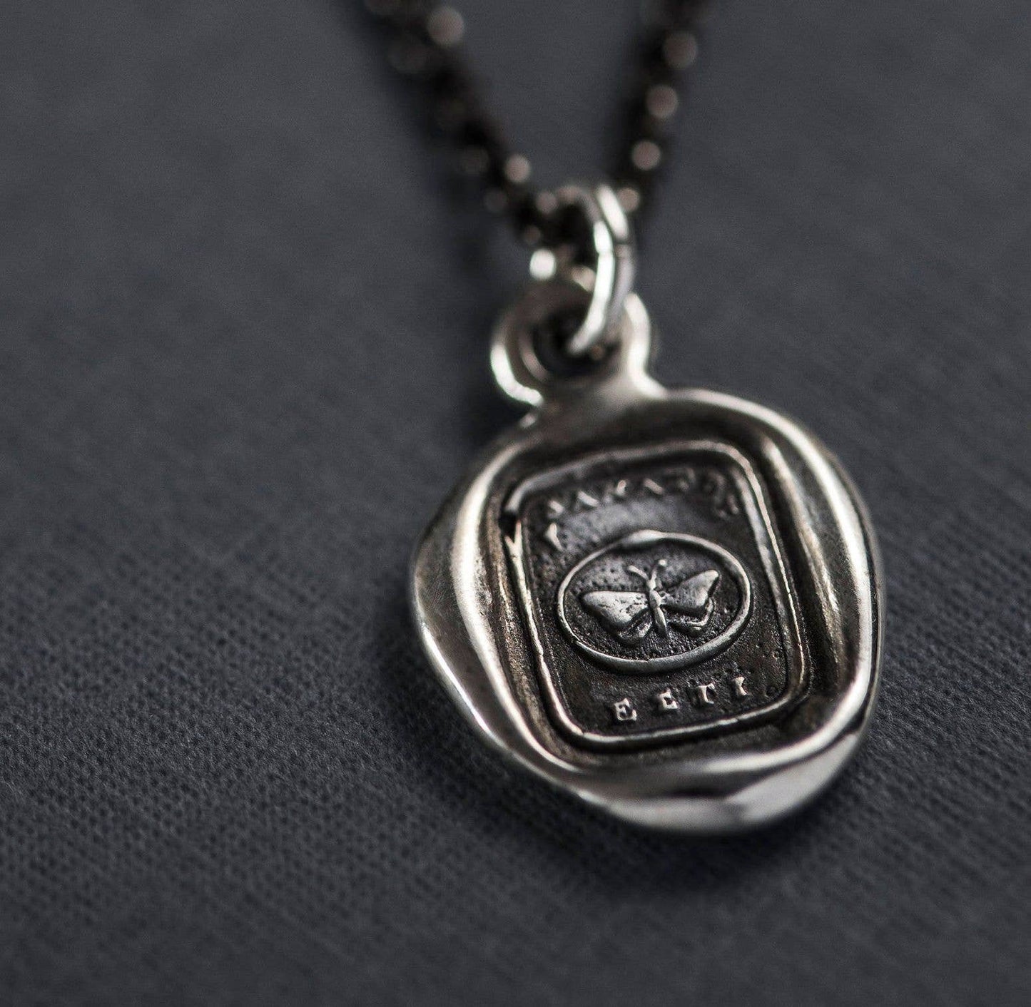 Forever Butterfly and Serpent - Wax Seal Necklace