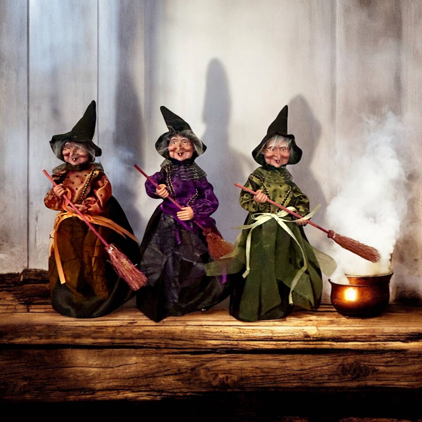 Decorative Kitchen Witch Vexie orange