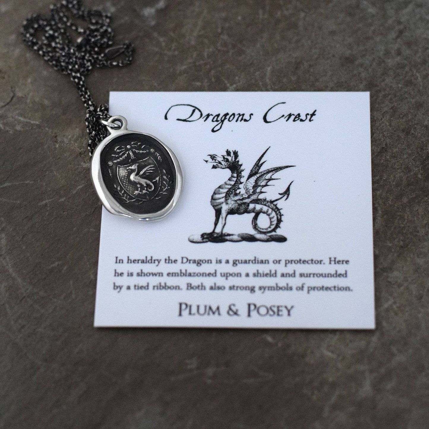 Dragons Crest Wax Seal Necklace