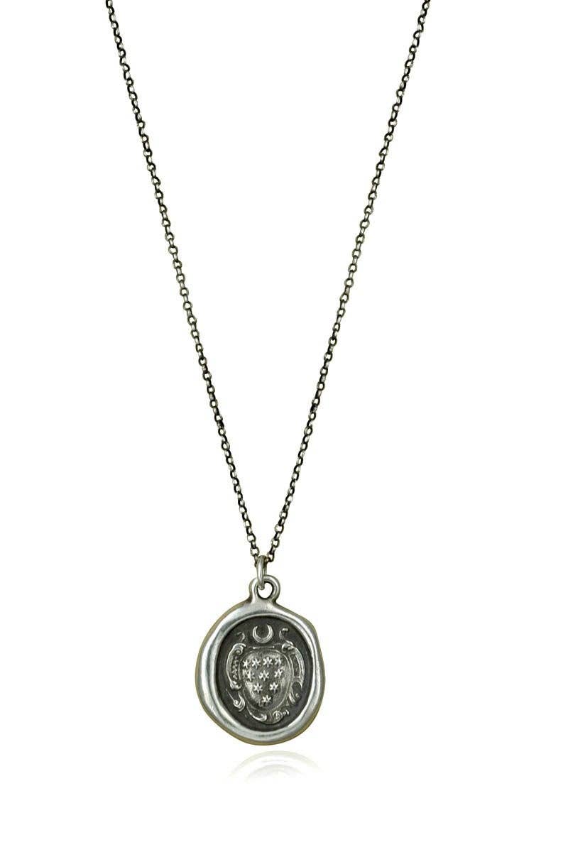 Shoot for the Moon - Moon and  Stars Necklace