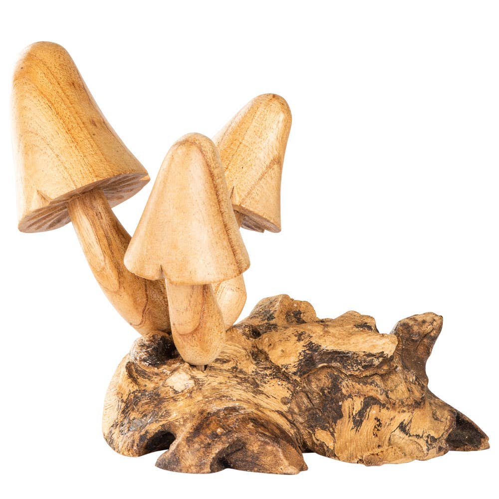WOODEN 3 MUSHROOMS $39.99