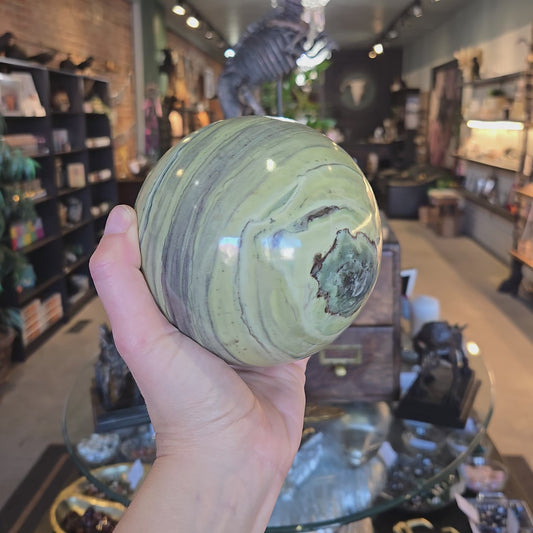 Butter Jade Sphere