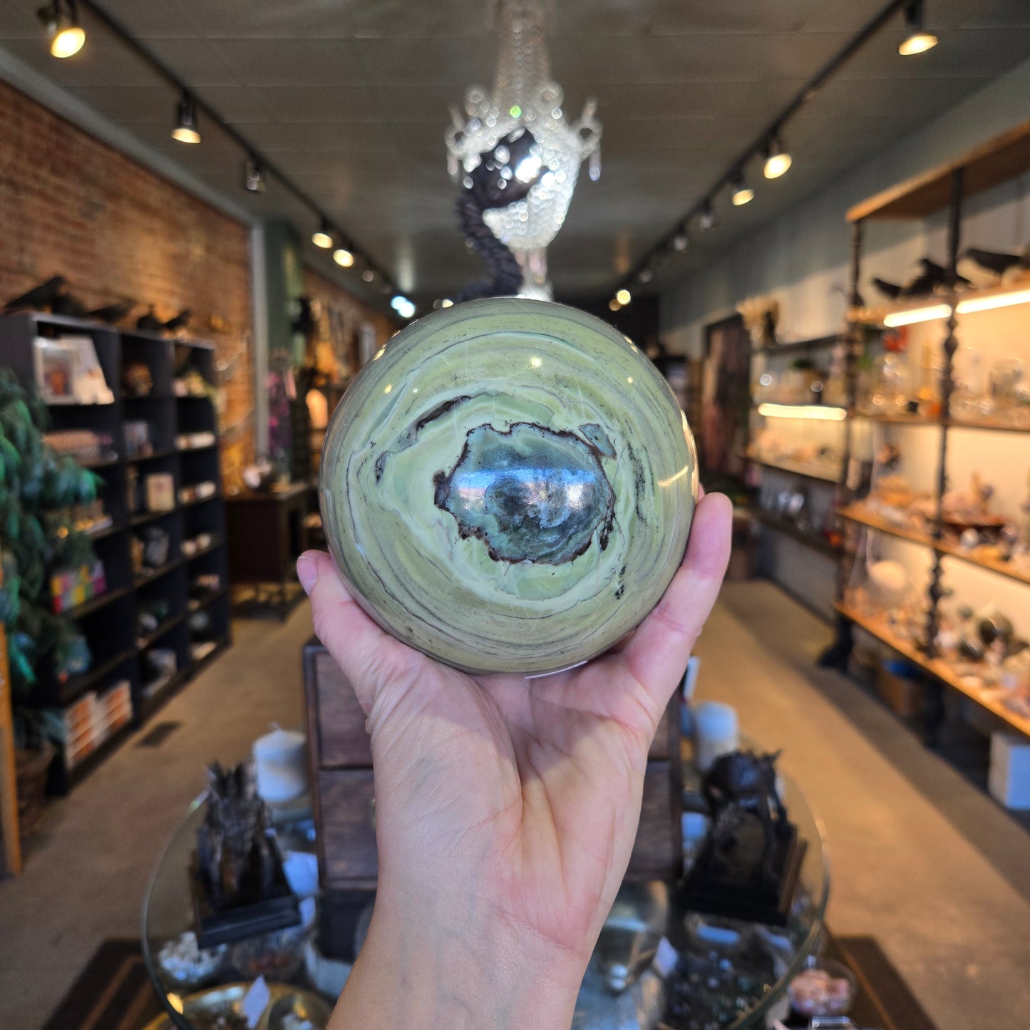 Butter Jade Sphere