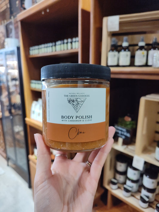 The Green Goddess Chai Body Polish Scrub