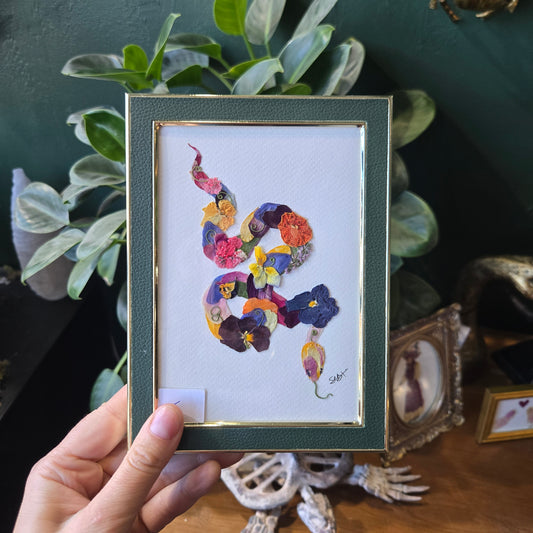 Floral Garden Art Snake