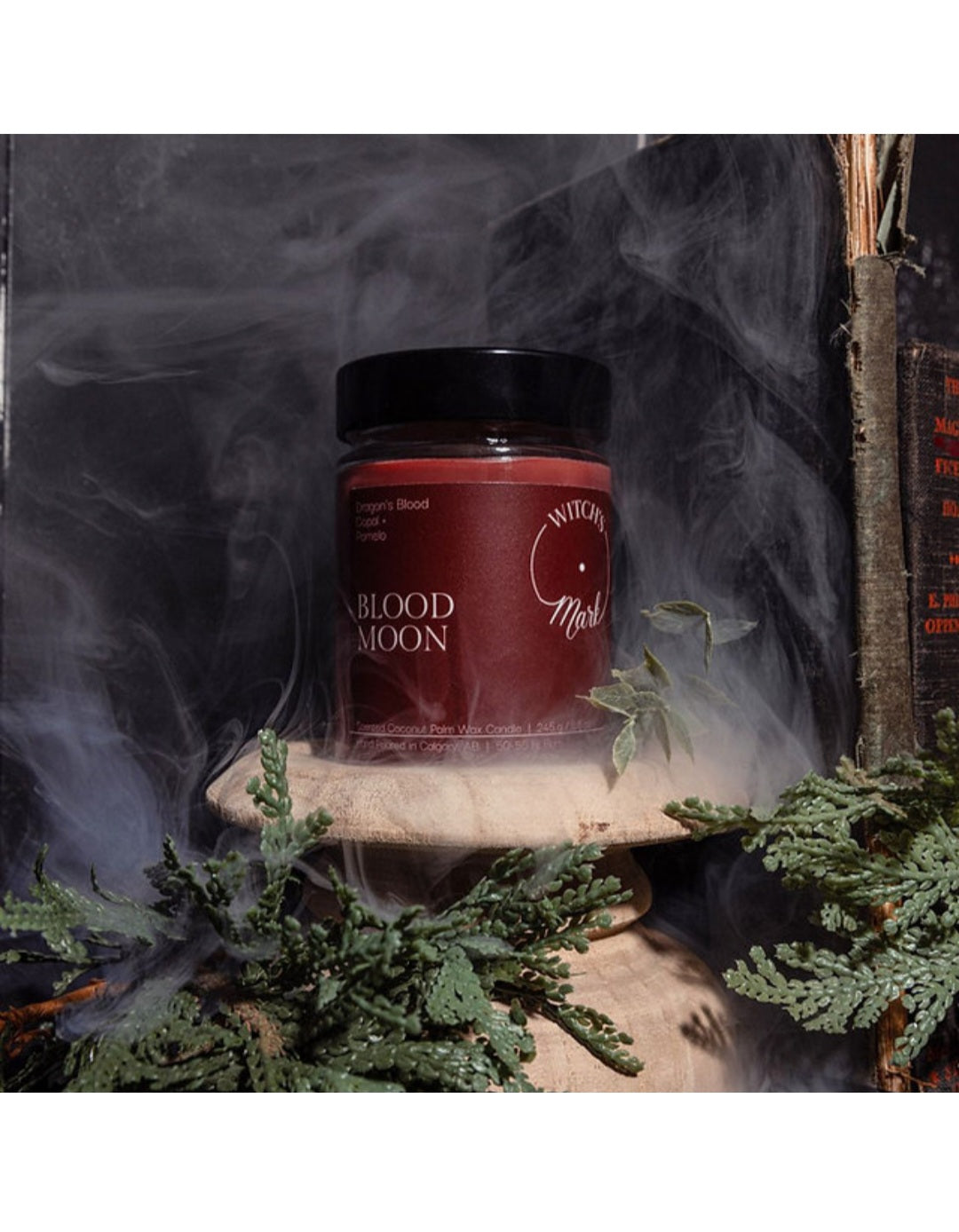 Witch's Mark Blood Moon Crystal Candle 5.7 oz