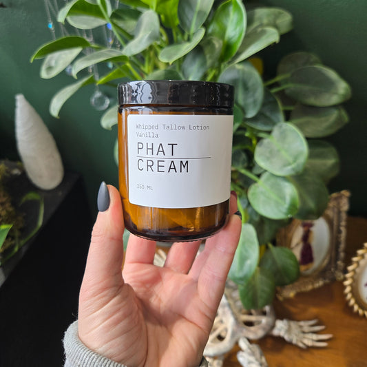 Phat Cream - Whipped Tallow Body & Face Cream Vanilla Infused 250ml