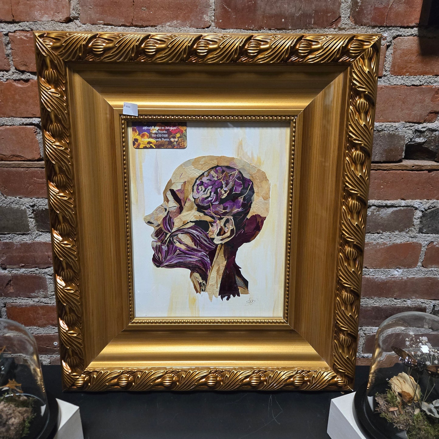 Floral Garden Art Muscle Side Profile