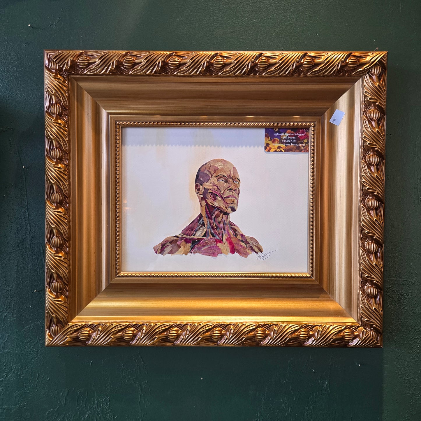 Floral Garden Art Male Upper Body Muscle