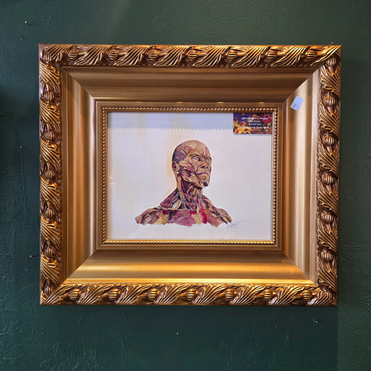 Floral Garden Art Male Upper Body Muscle