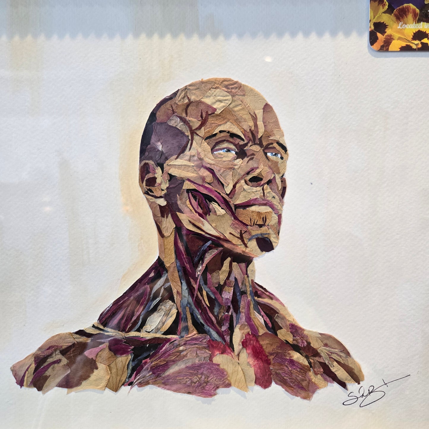 Floral Garden Art Male Upper Body Muscle